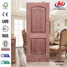 JHK-S01 Depth Slot 12MM Model HDF Rosewood Veneer Door Skin Widly Used for Saudi Arabia Project Door Materail Sheet